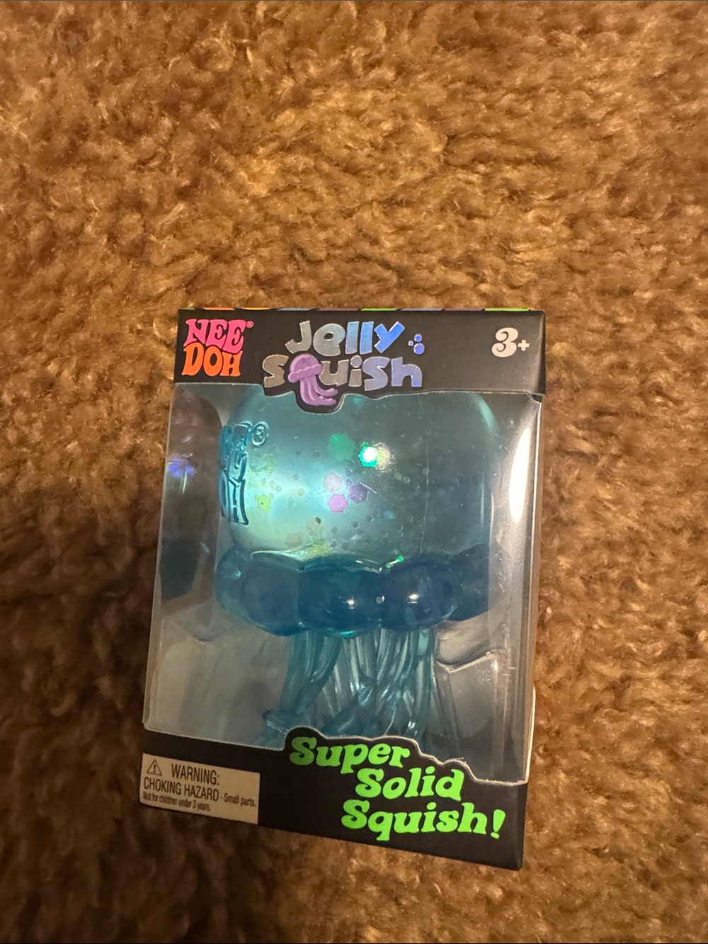 Needoh Jelly Squish Blue Super Solid Kids Toy